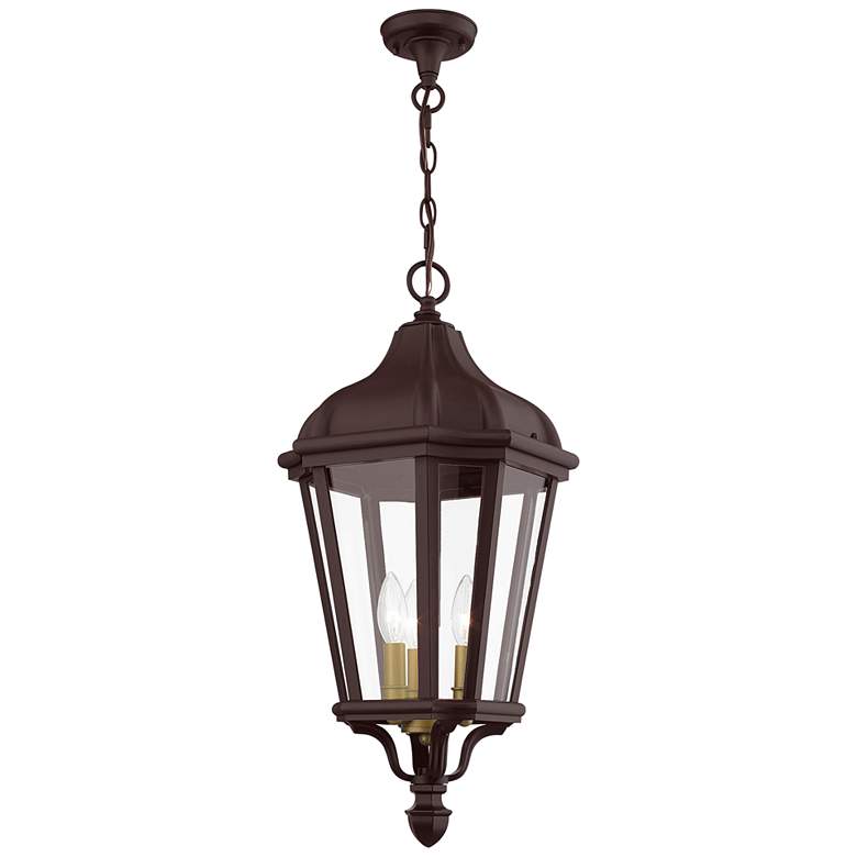 Image 2 Morgan 25 inch High Bronze Outdoor Hanging Light