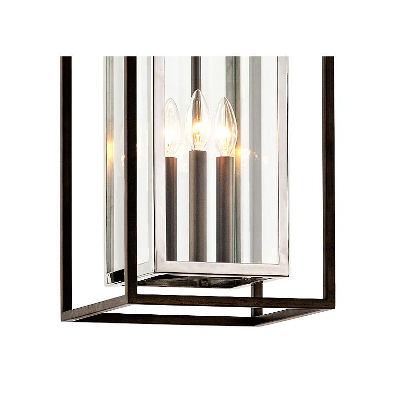 Image 3 Morgan 27 3/4" High Bronze and Stainless Steel Outdoor Hanging Light more views