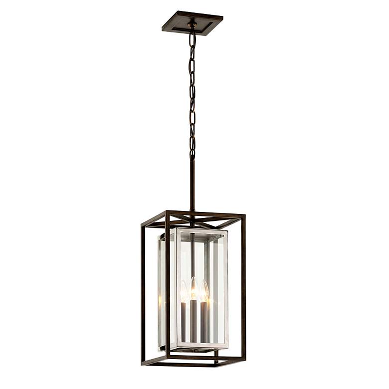 Image 3 Morgan 27 3/4 inch High Bronze and Stainless Steel Outdoor Hanging Light more views