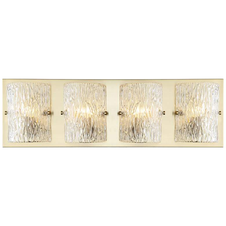 Image 1 Morgan 31" Wide Satin Brass 4-Light Bath Light