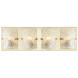 Morgan 31" Wide Satin Brass 4-Light Bath Light