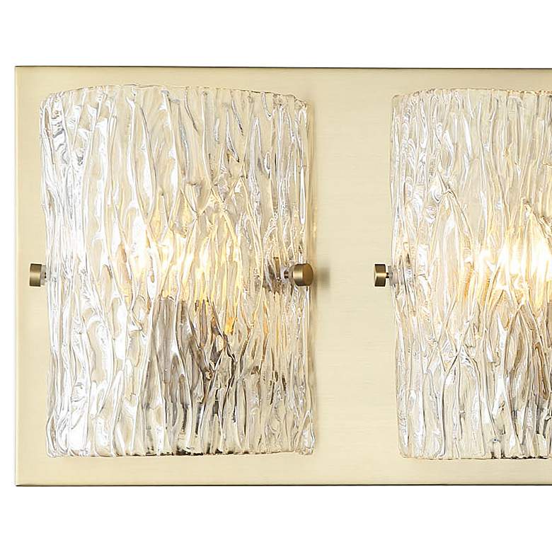 Image 2 Morgan 31" Wide Satin Brass 4-Light Bath Light more views