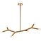 Morgan 39.25" Wide 6-Light Aged Brass Finish Pendant