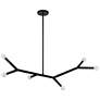 Thumbnail1 of Morgan 39.25" Wide 6-Light Matte Black Finish Pendant