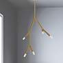 1_Morgan 7.75" Wide 5 Light Aged Brass Pendant