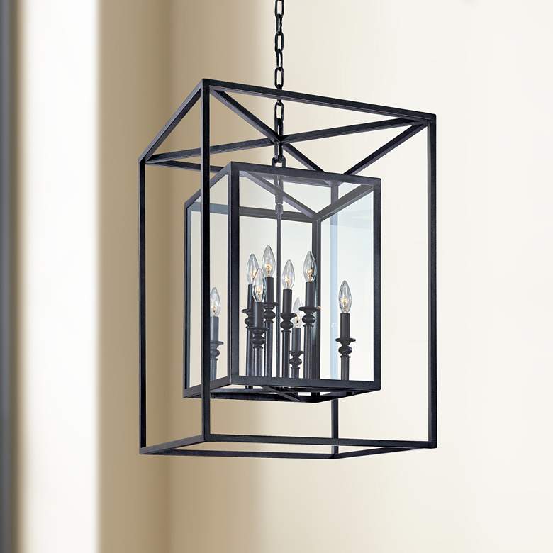 Image 1 Morgan 8-Light 21" Wide Deep Bronze Pendant Light