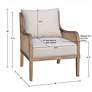 Morgan Cane Removable Back Cushion Accent Chair