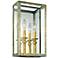 Morgan Collection 14" High Gold Silver Leaf Sconce