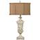 Morgan Hill White Distressed Table Lamp