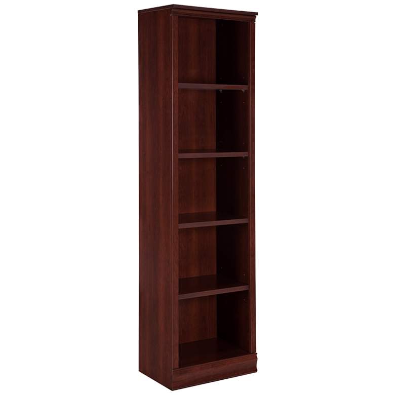 Image 1 Morgan Royal Cherry Narrow 5-Shelf Bookcase