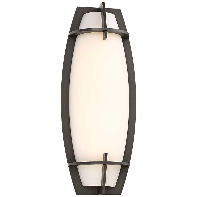 Image 1 Morida 16" High Pebble Bronze LED Outdoor Wall Light