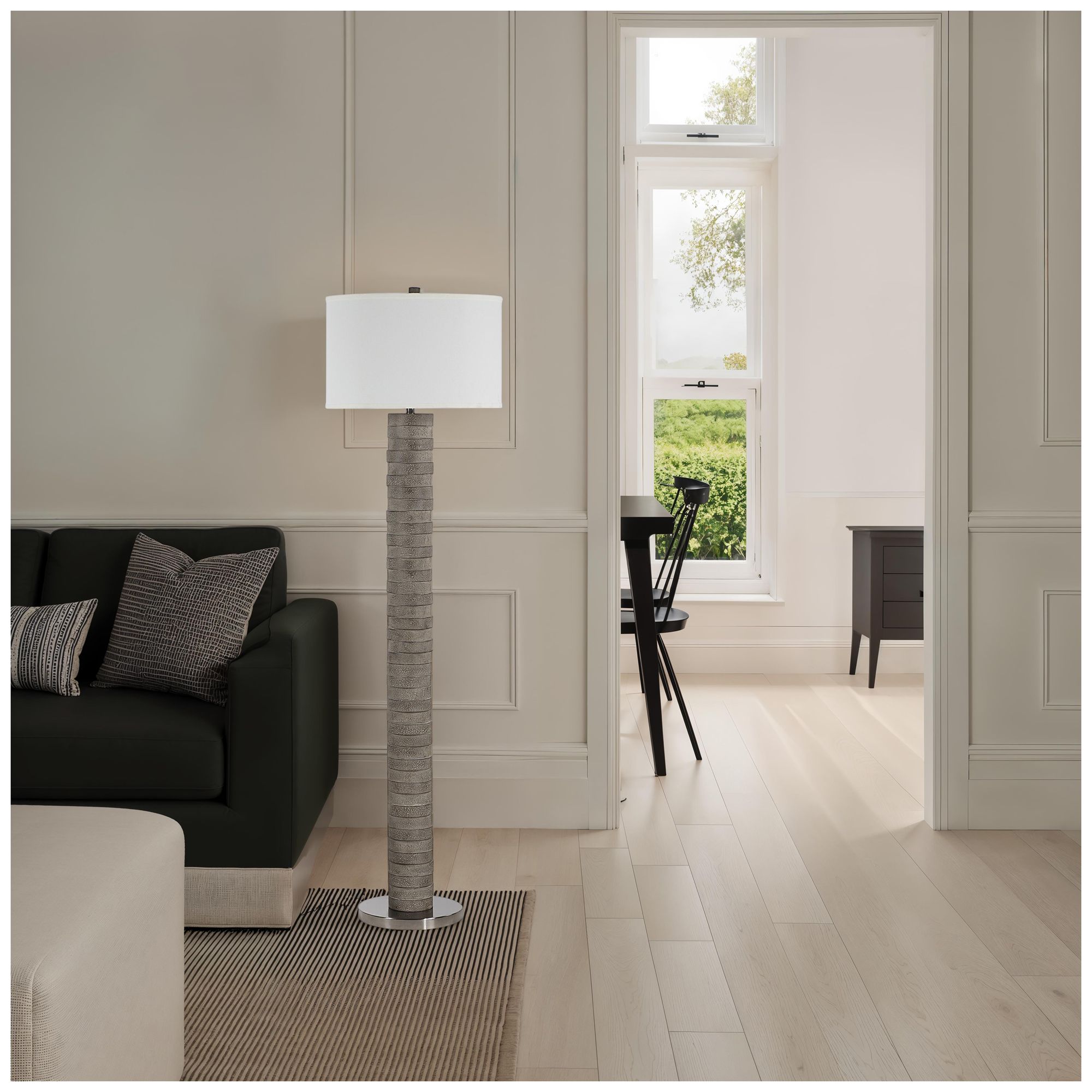 Image 4 Moringa 72.0" Height Floor Lamps, Warm Charcoal Grey more views