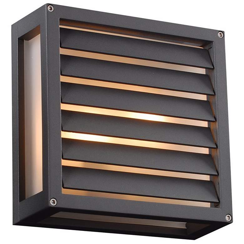 Image 1 Moritz 9 3/4 inch Square Bronze Outdoor Wall Light