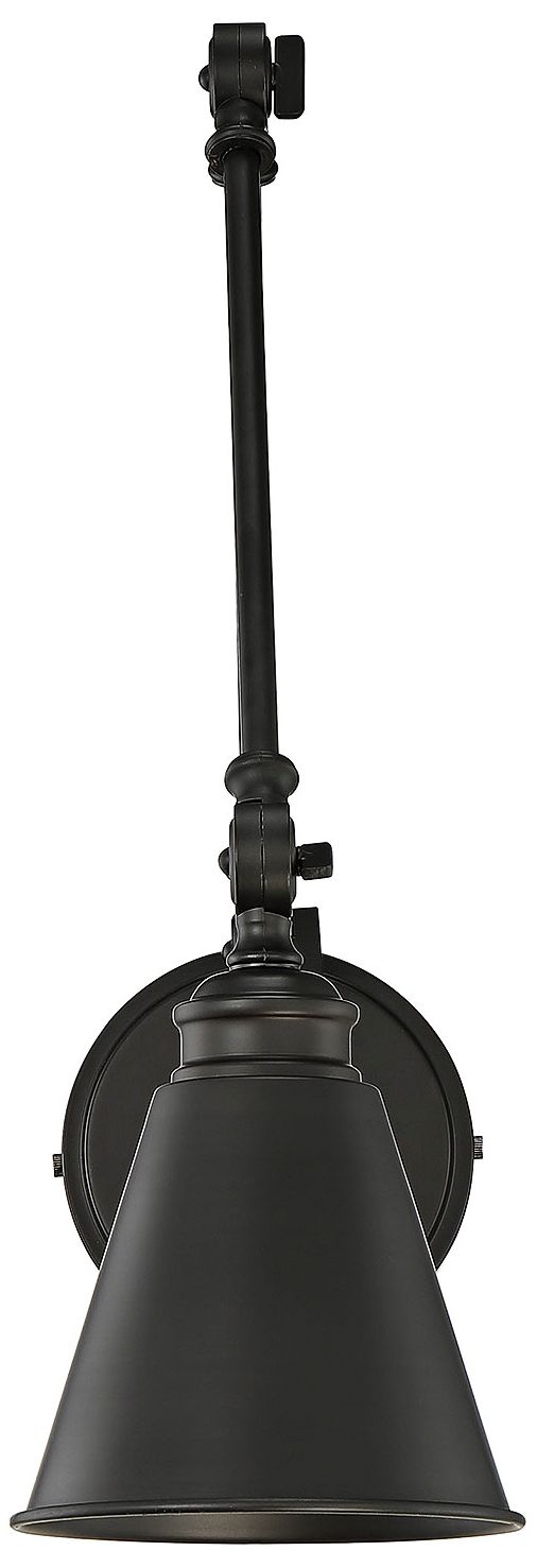 Image 5 Morland 1-Light Adjustable Wall Sconce in Matte Black more views