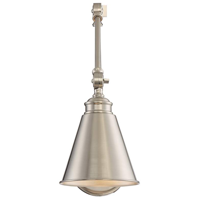 Image 3 Morland 16" High Satin Nickel Adjustable Wall Sconce more views
