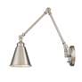 4_Morland 16" High Satin Nickel Adjustable Wall Sconce more views