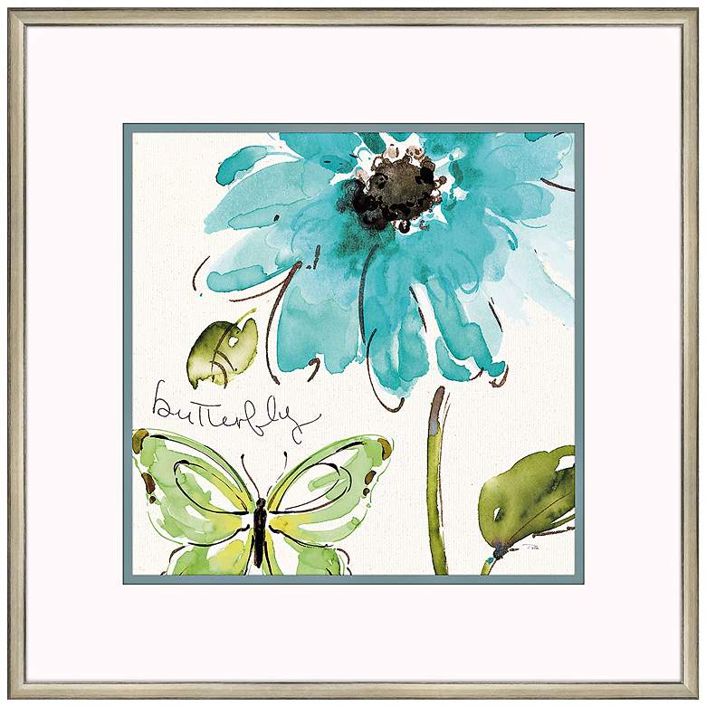 Image 1 Morning Dew II 19 inch Square Floral Wall Art