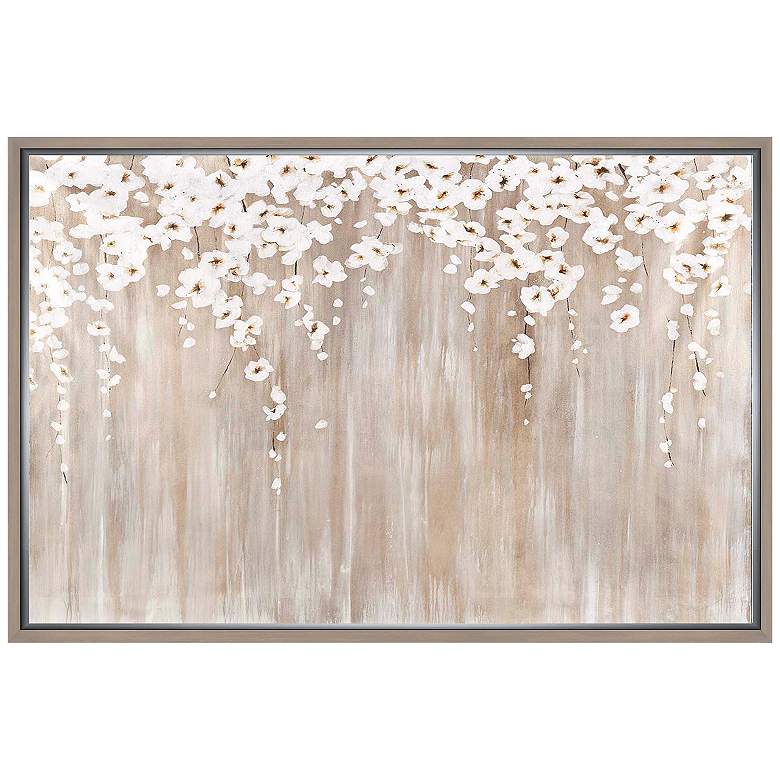 Image 1 Morning Drizzle 21 3/4 inch Wide Framed Canvas Wall Art