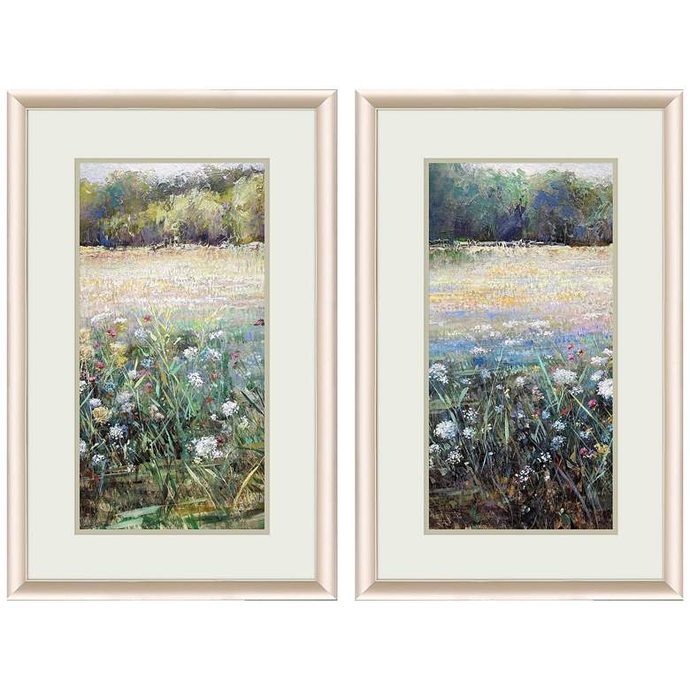 Image 1 Morning Field 20"W x 32"H Framed Art Set of 2