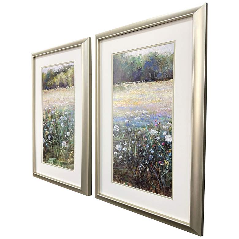 Image 2 Morning Field 20"W x 32"H Framed Art Set of 2 more views