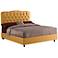 Morning Gold Shantung Tufted Bed