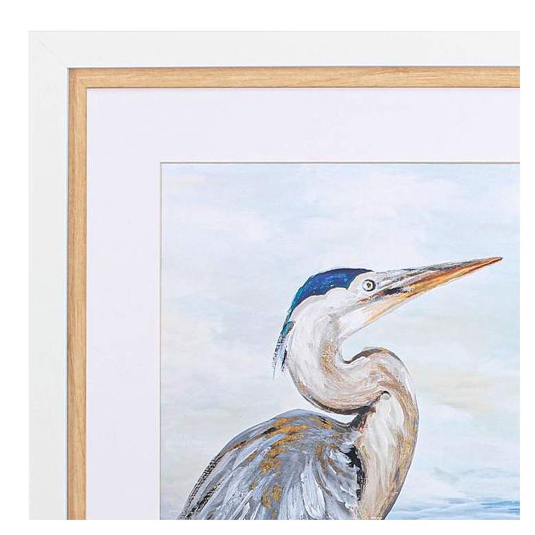 Image 4 Morning Heron 30 inch High 2-Piece Framed Wall Art Set more views