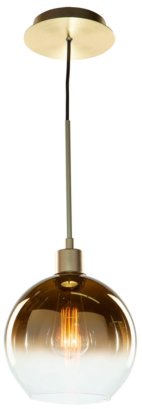 Thumbnail2 of Morning Mist 7 3/4" Wide Gold Pendant more views