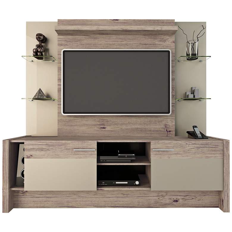 Image 1 Morning Side Nature and Nude 2-Door Entertainment Center