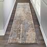 Thumbnail1 of Moroccan Celebration 2'2" x 7'6" Grey/Beige Indoor Rug