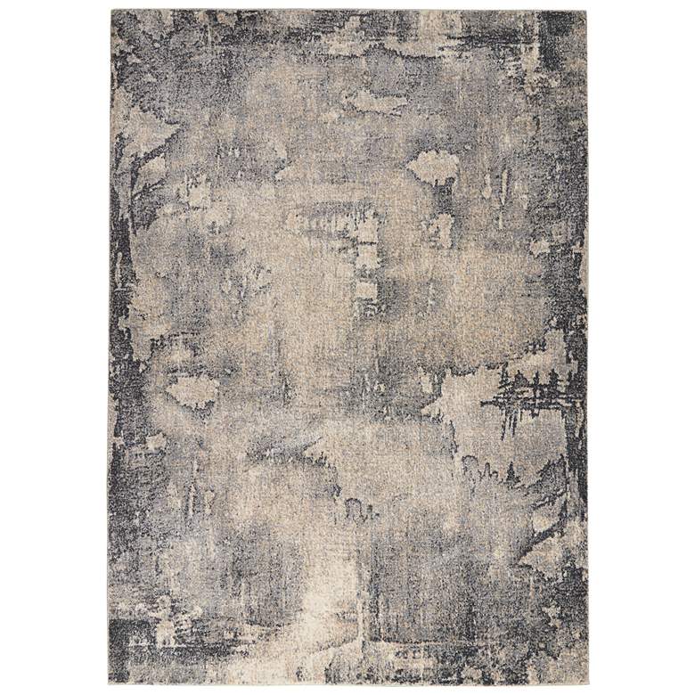 Image 2 Moroccan Celebration 5'3" x 7'3" Blue/Beige Indoor Rug