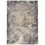 2_Moroccan Celebration 5'3" x 7'3" Blue/Beige Indoor Rug