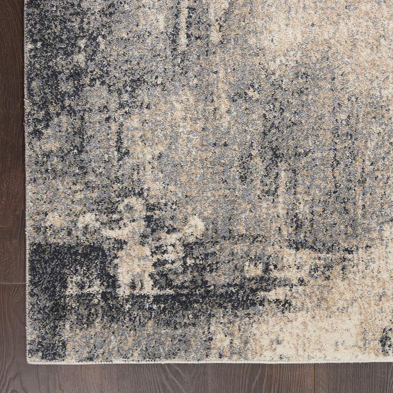 Image 3 Moroccan Celebration 5'3" x 7'3" Blue/Beige Indoor Rug more views