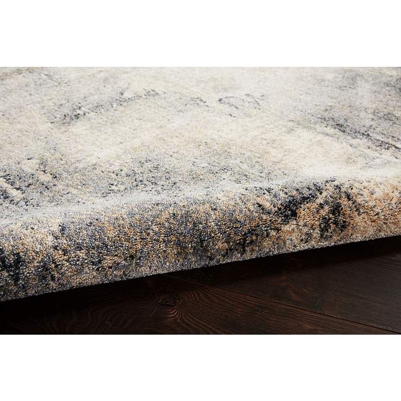 Image 6 Moroccan Celebration 5'3" x 7'3" Blue/Beige Indoor Rug more views