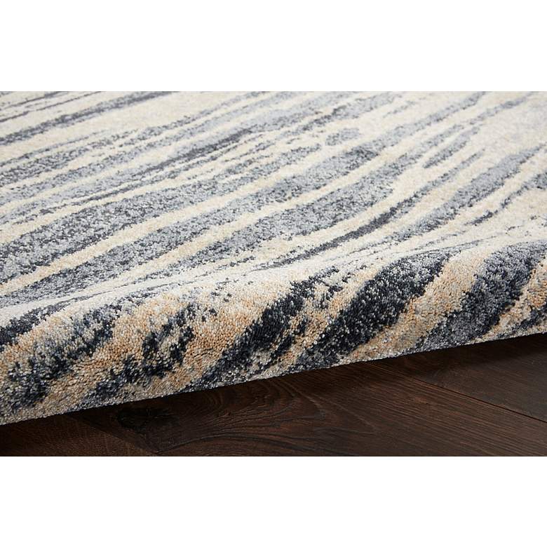 Image 6 Moroccan Celebration 5'3" x 7'3" Blue/Beige Indoor Rug more views