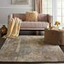 1_Moroccan Celebration 5'3" x 7'3" Grey/Beige Indoor Rug