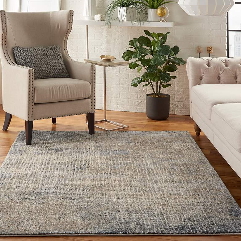 Image 1 Moroccan Celebration 5'3" x 7'3" Ivory/Grey Indoor Rug