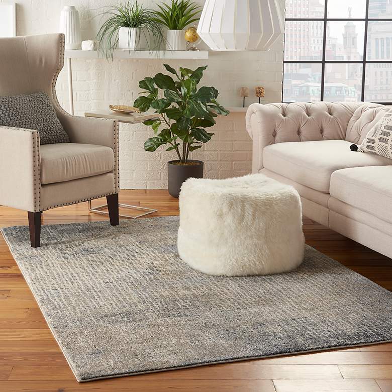 Image 7 Moroccan Celebration 5'3" x 7'3" Ivory/Grey Indoor Rug more views