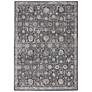 2_Moroccan Celebration 5'3" x 7'3" Navy Bordered Indoor Rug
