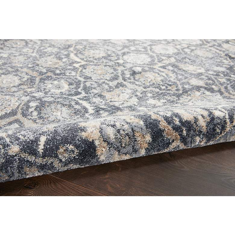 Image 6 Moroccan Celebration 5'3" x 7'3" Navy Bordered Indoor Rug more views