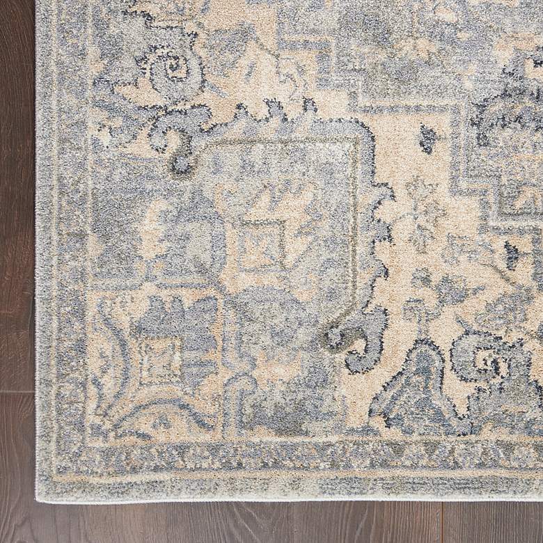 Image 3 Moroccan Celebration 5'3" x 7'3" Silver Center Indoor Rug more views