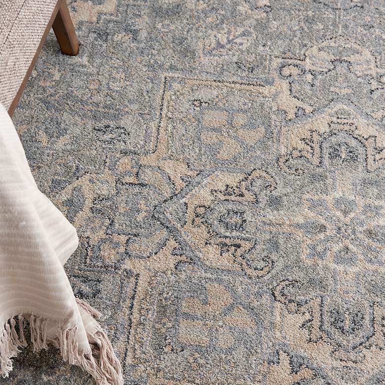 Image 5 Moroccan Celebration 5'3" x 7'3" Silver Center Indoor Rug more views