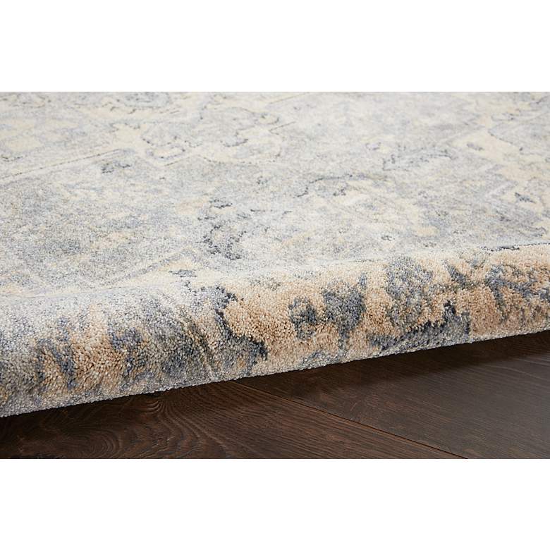 Image 6 Moroccan Celebration 5'3" x 7'3" Silver Center Indoor Rug more views