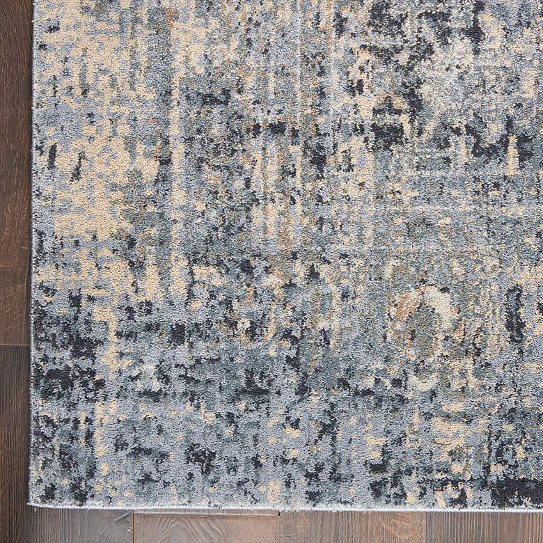 Image 3 Moroccan Celebration 5'3" x 7'3" Slate Floral Indoor Rug more views