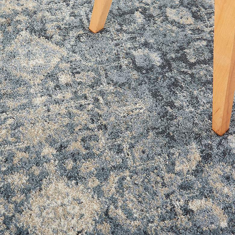 Image 5 Moroccan Celebration 5'3" x 7'3" Slate Floral Indoor Rug more views