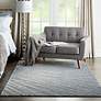 1_Moroccan Celebration 5'3"x7'3" Blue/Grey Ombre Indoor Rug