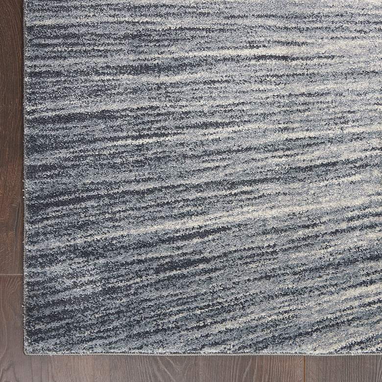 Image 3 Moroccan Celebration 5'3"x7'3" Blue/Grey Ombre Indoor Rug more views