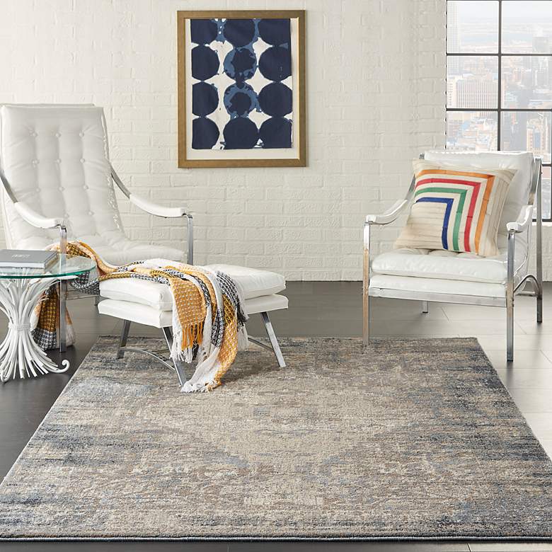 Image 1 Moroccan Celebration 5'3"x7'3" Grey/Slate Indoor Rug
