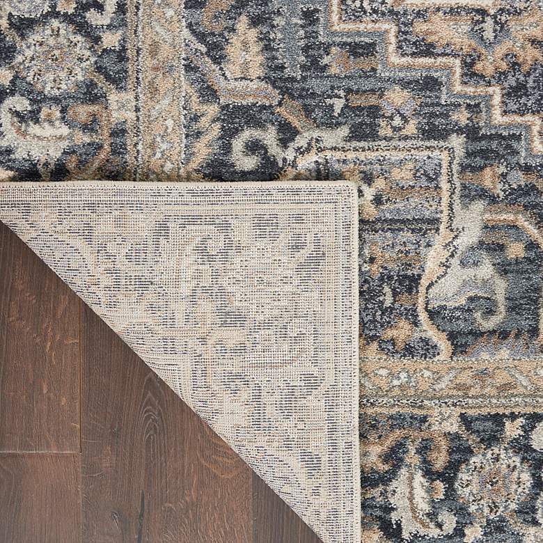 Image 4 Moroccan Celebration 5'3"x7'3" Navy Center Indoor Rug more views
