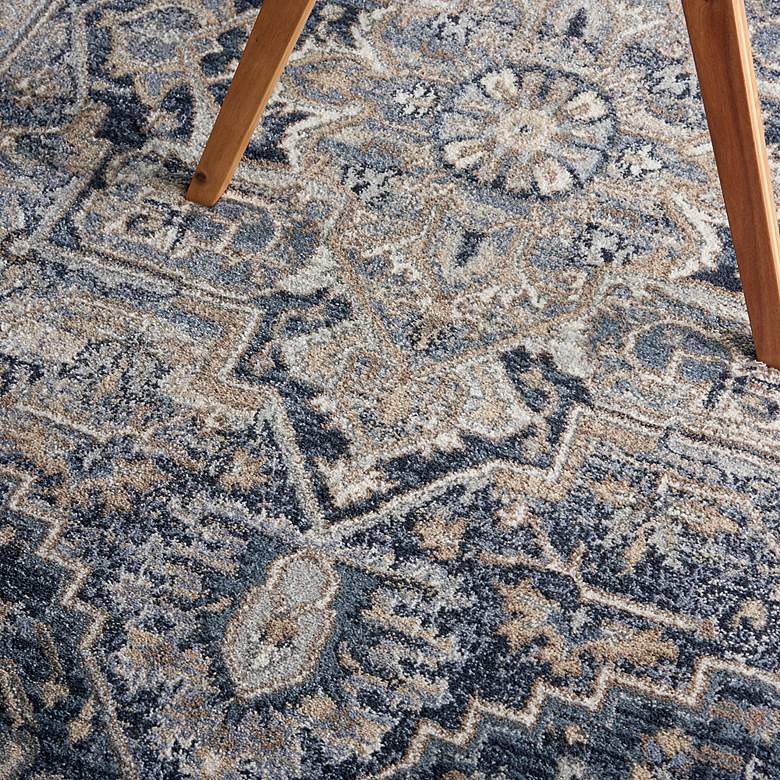 Image 6 Moroccan Celebration 5'3"x7'3" Navy Center Indoor Rug more views