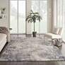 Thumbnail1 of Moroccan Celebration 7'10" x 10'6" Blue/Beige Indoor Rug